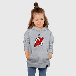 Толстовка детская хлопковая New Jersey Devils: Kovalchuk 17, цвет: меланж — фото 2