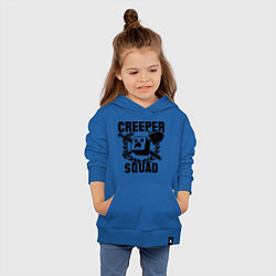 Толстовка детская хлопковая Creeper Squad, цвет: синий — фото 2