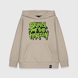 Толстовка детская хлопковая Bring me the horizon, цвет: миндальный