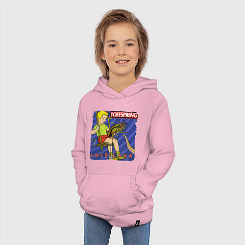 Детская толстовка-худи The Offspring: Americana / Светло-розовый – фото 3