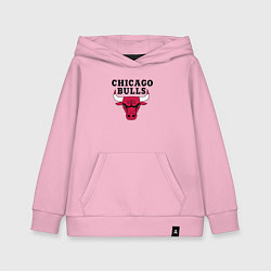 Толстовка детская хлопковая Chicago Bulls, цвет: светло-розовый