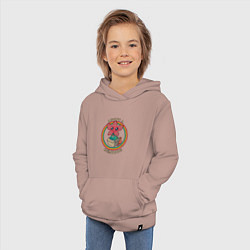 Толстовка детская хлопковая Adopt a Demodog, цвет: пыльно-розовый — фото 2