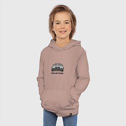 Толстовка детская хлопковая DeLorean, цвет: пыльно-розовый — фото 2