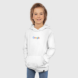 Толстовка детская хлопковая Google, цвет: белый — фото 2