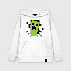 Толстовка детская хлопковая Crash Minecraft, цвет: белый