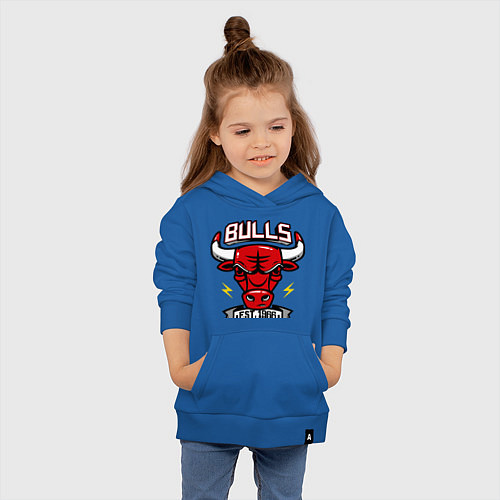 Детская толстовка-худи Chicago Bulls est. 1966 / Синий – фото 4