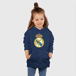 Толстовка детская хлопковая Real Madrid FC, цвет: тёмно-синий — фото 2