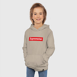 Толстовка детская хлопковая Suprememe, цвет: миндальный — фото 2