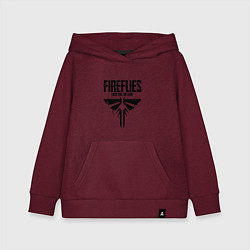 Толстовка детская хлопковая Fireflies: Look for the Light, цвет: меланж-бордовый
