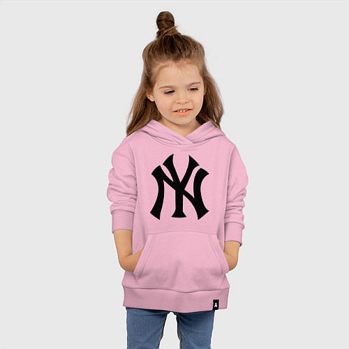 Детская толстовка-худи New York Yankees / Светло-розовый – фото 4