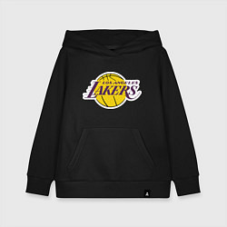 Толстовка детская хлопковая LA Lakers, цвет: черный