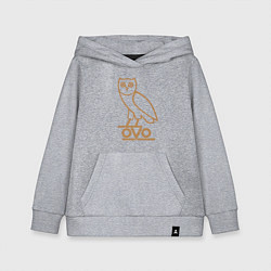 Толстовка детская хлопковая OVO Owl, цвет: меланж