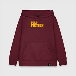 Толстовка детская хлопковая Pulp Fiction, цвет: меланж-бордовый