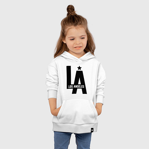 Детская толстовка-худи Los Angeles Star / Белый – фото 4