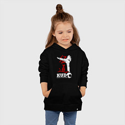 Толстовка детская хлопковая Kudo, цвет: черный — фото 2