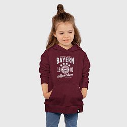 Толстовка детская хлопковая Bayern Munchen 1900, цвет: меланж-бордовый — фото 2