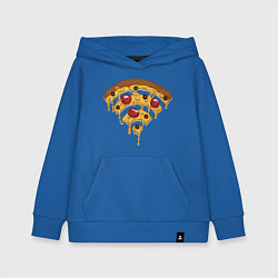 Толстовка детская хлопковая Wi-Fi Pizza, цвет: синий