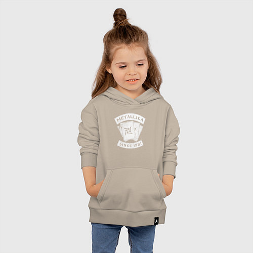 Детская толстовка-худи Metallica Since 1981 / Миндальный – фото 4