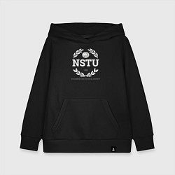 Толстовка детская хлопковая NSTU, цвет: черный