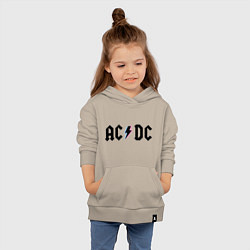 Толстовка детская хлопковая AC/DC, цвет: миндальный — фото 2