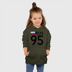 Толстовка детская хлопковая RUS 95, цвет: хаки — фото 2