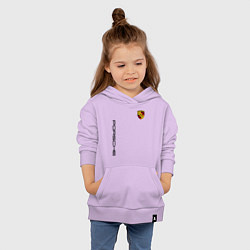 Толстовка детская хлопковая PORSCHE, цвет: лаванда — фото 2