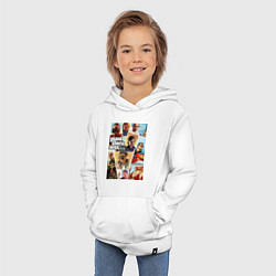 Толстовка детская хлопковая GTA 5: Stories, цвет: белый — фото 2