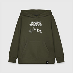 Толстовка детская хлопковая IMAGINE DRAGONS, цвет: хаки