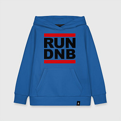 Толстовка детская хлопковая RUN DNB, цвет: синий