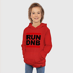 Толстовка детская хлопковая RUN DNB, цвет: красный — фото 2
