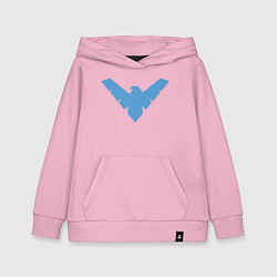 Толстовка детская хлопковая Nightwing, цвет: светло-розовый