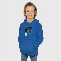 Толстовка детская хлопковая Доктор Кто, ТАРДИС, цвет: синий — фото 2