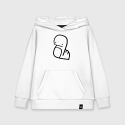 Толстовка детская хлопковая Stray Kids, цвет: белый