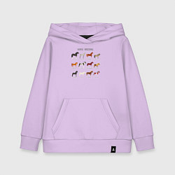 Толстовка детская хлопковая HORSE BREEDING, цвет: лаванда
