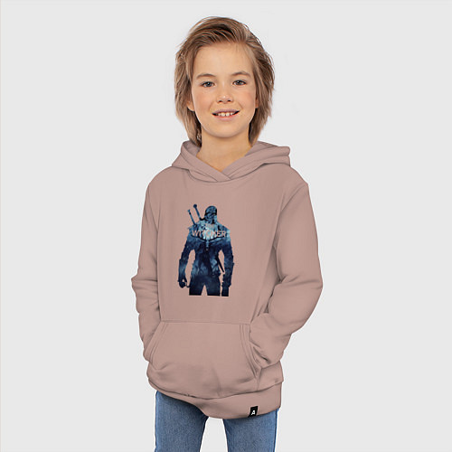 Детская толстовка-худи THE WITCHER / Пыльно-розовый – фото 3