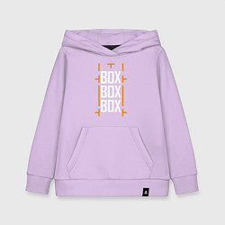 Толстовка детская хлопковая Box box box, цвет: лаванда