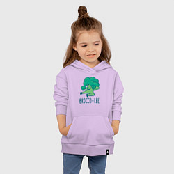 Толстовка детская хлопковая Brocco Lee, цвет: лаванда — фото 2