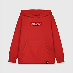 Толстовка детская хлопковая MEDIC, цвет: красный