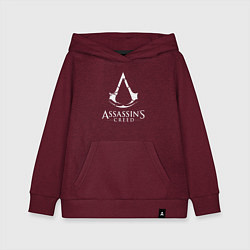 Толстовка детская хлопковая Assassin’s Creed, цвет: меланж-бордовый