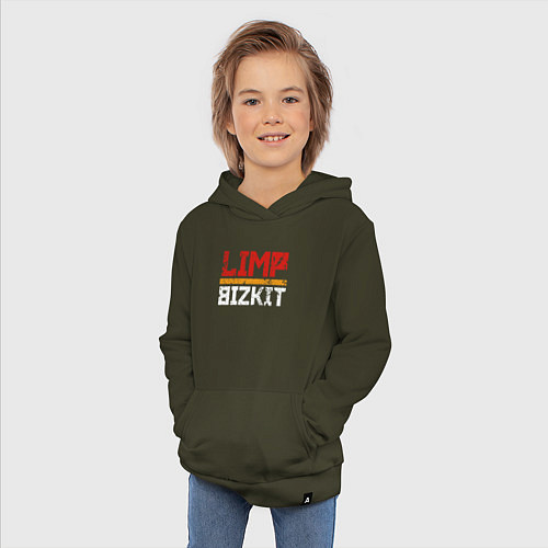 Детская толстовка-худи LIMP BIZKIT / Хаки – фото 3