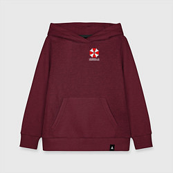 Толстовка детская хлопковая UMBRELLA CORP, цвет: меланж-бордовый