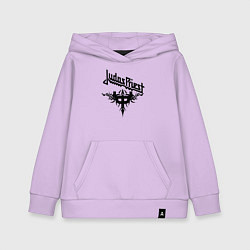 Толстовка детская хлопковая Judas priest, цвет: лаванда