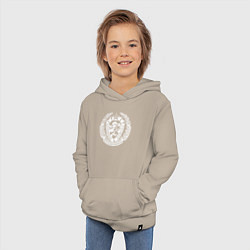 Толстовка детская хлопковая Пограничные Войска, цвет: миндальный — фото 2