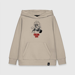 Толстовка детская хлопковая Vinland saga Thorfinn, цвет: миндальный