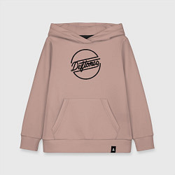Толстовка детская хлопковая Deftones, цвет: пыльно-розовый