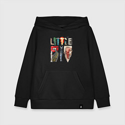 Толстовка детская хлопковая Little Big, цвет: черный