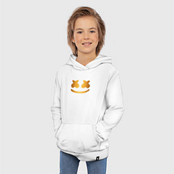 Толстовка детская хлопковая Marshmello gold, цвет: белый — фото 2