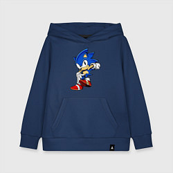 Толстовка детская хлопковая SONIC, цвет: тёмно-синий