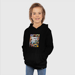 Толстовка детская хлопковая GTA5, цвет: черный — фото 2