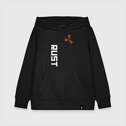 Толстовка детская хлопковая RUST, цвет: черный